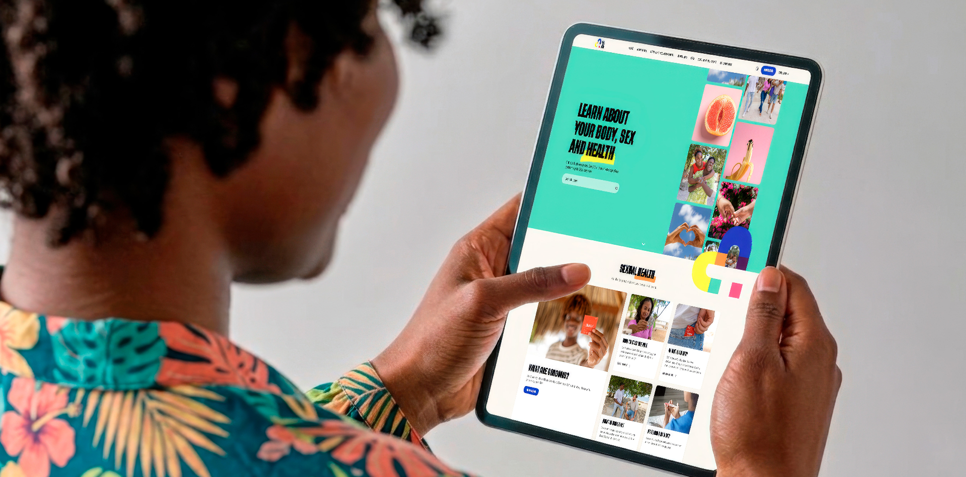CurLoveCare campaign asset — moment of trust, before the final website reveal